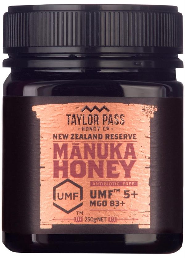 TAYLOR PASS HONEY Taylor Pass Manuka Honey UMF5+ MGO83 250g For Cheap