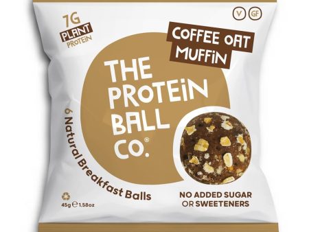 The Protein Ball Co Coffee Oat Muffin Protein + Vitamin Balls (Breakfast To-Go) Hot on Sale