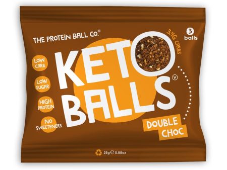 The Protein Ball Co Double Chocolate Keto Balls 25g Online Hot Sale