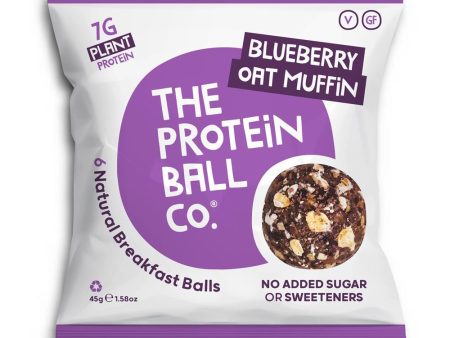 The Protein Ball Co Blueberry Oat Muffin Protein + Vitamin Balls 45g For Cheap