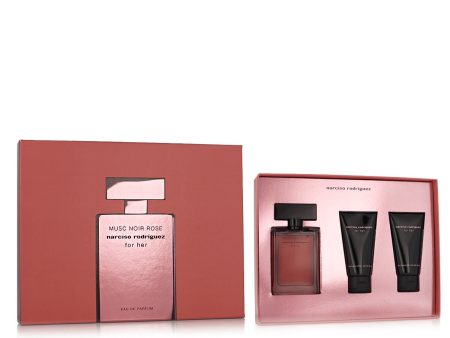 Women s Perfume Set Narciso Rodriguez Musc Noir Rose For Her EDP 3 Pieces Online Sale