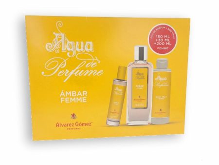 Women s Perfume Set Alvarez Gomez Ambar 3 Pieces Sale