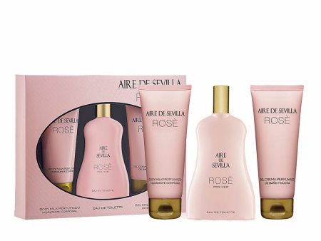 Women s Perfume Set Aire Sevilla Rose 3 Pieces Online