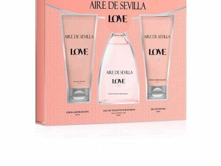 Women s Perfume Set Aire Sevilla Love (3 pcs) Online Hot Sale